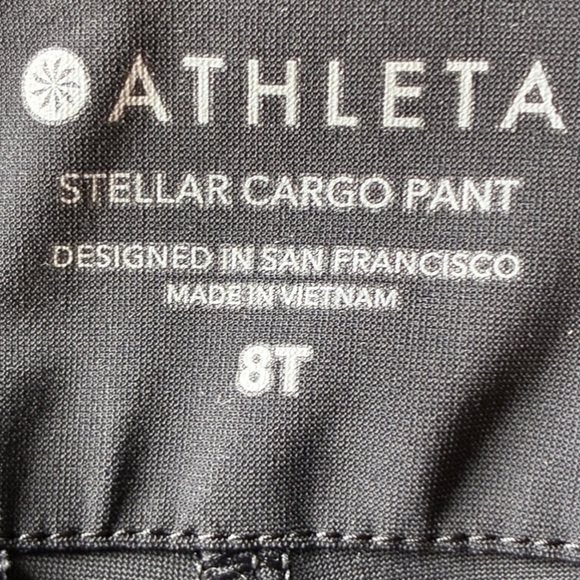 Athleta Stellar Black Cargo Pant Women’s 8Tall - Picture 4 of 14